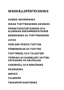 Bruksanvisning Bauknecht Excellence 1470 Tvättmaskin