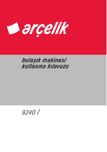 Kullanım kılavuzu Arçelik 9240 I Bulaşık makinesi