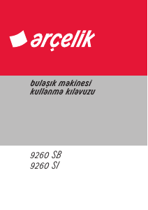 Kullanım kılavuzu Arçelik 9260 SB Bulaşık makinesi