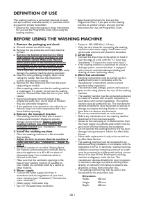 Manual Bauknecht Excellence ZEN Washing Machine