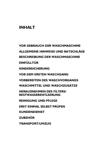 Bedienungsanleitung Bauknecht Koblenz 1470 Waschmaschine