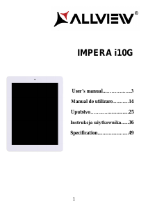 Manual Allview Impera i10G Tablet