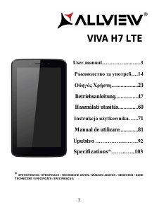 Manual Allview Viva H7 LTE Tablet