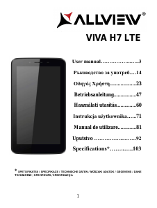 Handleiding Allview Viva H7 LTE Tablet