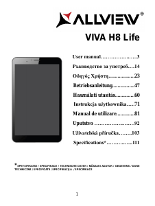 Manual Allview Viva H8 Life Tablet