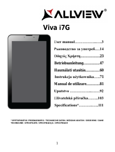 Manual Allview Viva i7G Tablet