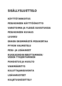 Käyttöohje Bauknecht Prestige 2470 Pesukone