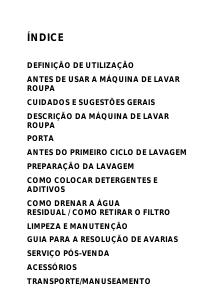 Manual Bauknecht Prestige 2480 Máquina de lavar roupa