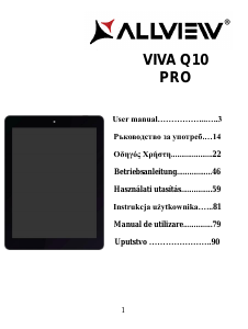 Manual Allview Viva Q10 Pro Tablet