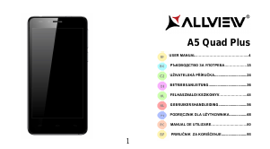 Instrukcja Allview A5 Quad Plus Telefon komórkowy