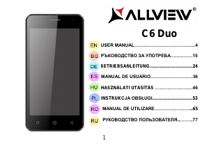 Руководство Allview C6 Duo Мобильный телефон