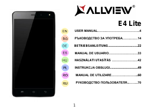 Használati útmutató Allview E4 Lite Mobiltelefon
