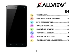 Руководство Allview E4 Мобильный телефон