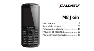 Használati útmutató Allview M8 join Mobiltelefon