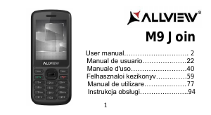 Használati útmutató Allview M9 Join Mobiltelefon