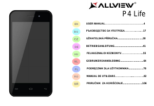 Instrukcja Allview P4 Life Telefon komórkowy