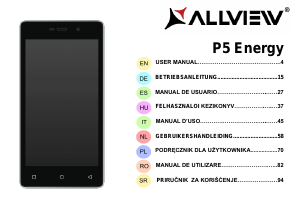 Használati útmutató Allview P5 Energy Mobiltelefon