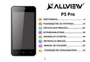 Használati útmutató Allview P5 Pro Mobiltelefon