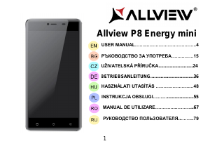 Руководство Allview P8 Energy Mini Мобильный телефон