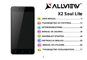 Használati útmutató Allview X2 Soul Lite Mobiltelefon