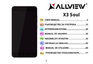 Руководство Allview X3 Soul Мобильный телефон