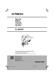 Bruksanvisning Hitachi CJ 90VST Stikksag