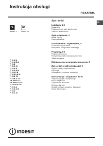 Manuál Indesit FI 51.B IX Trouba