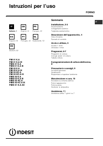 Manual Indesit FIM 53 KC.A IX Forno