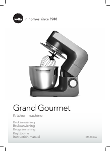 Bruksanvisning Wilfa KM-1500A Grand Gourmet Kjøkkenmaskiner