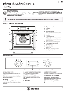 Käyttöohje Indesit IFW 3844 P IX Uuni