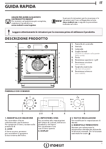 Manuale Indesit IFW 4844 H BL Forno