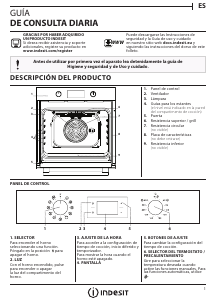 Manual de uso Indesit IFW 4844 H WH Horno