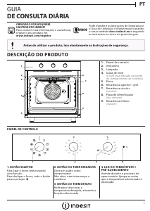 Manual Indesit IFW 5834 IX Forno
