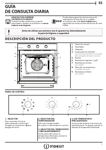 Manual de uso Indesit IFW 5834 IX Horno