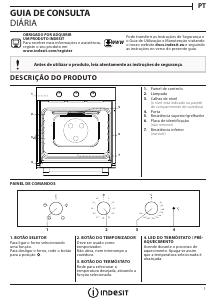 Manual Indesit IFW 6230 WH.1 Forno