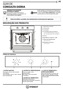 Manual Indesit IFW 6530 WH Forno