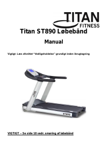 Brugsanvisning Titan Fitness ST890 Løbebånd