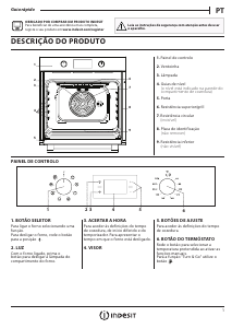 Manual Indesit IFW 6544 IX.1 Forno