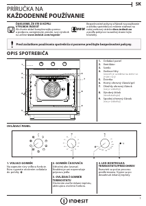 Návod Indesit IFW 6834 WH Rúra