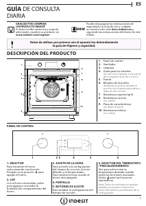 Manual de uso Indesit IFW 6841 JP IX Horno