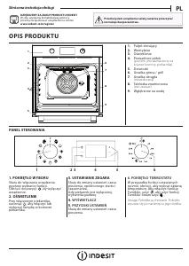 Instrukcja Indesit IFWS 4841 JH BL Piekarnik