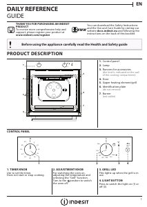 Manual Indesit IGW 620 BL Oven