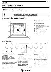 Manual de uso Indesit IVV 35Y4 H IXJ Horno