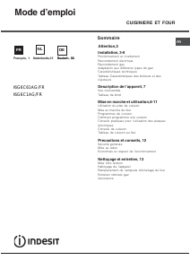 Bedienungsanleitung Indesit I6G6C1AG(W)/FR Herd