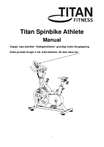 Brugsanvisning Titan Fitness Spinbike Athlete Motionscykel
