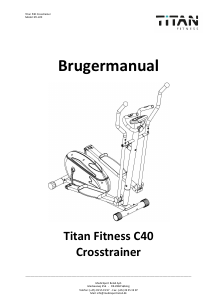 Brugsanvisning Titan Fitness C40 Crosstrainer
