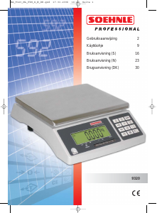 Käyttöohje Soehnle 9320 Professional Keittiövaaka