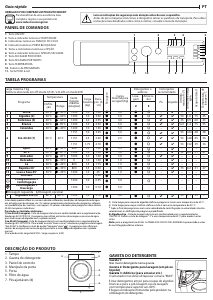 Manual Indesit BI WDIL 751251 EU N Máquina de lavar e secar roupa