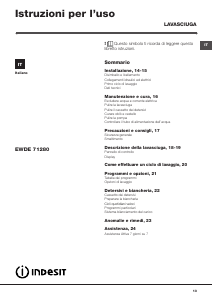 Manuale Indesit EWDE 71280 W EU Lavasciuga