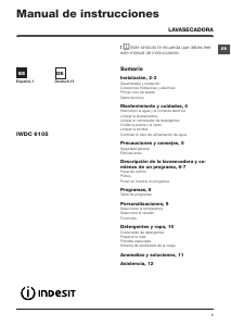 Bedienungsanleitung Indesit IWDC 6105 (EU) Waschtrockner